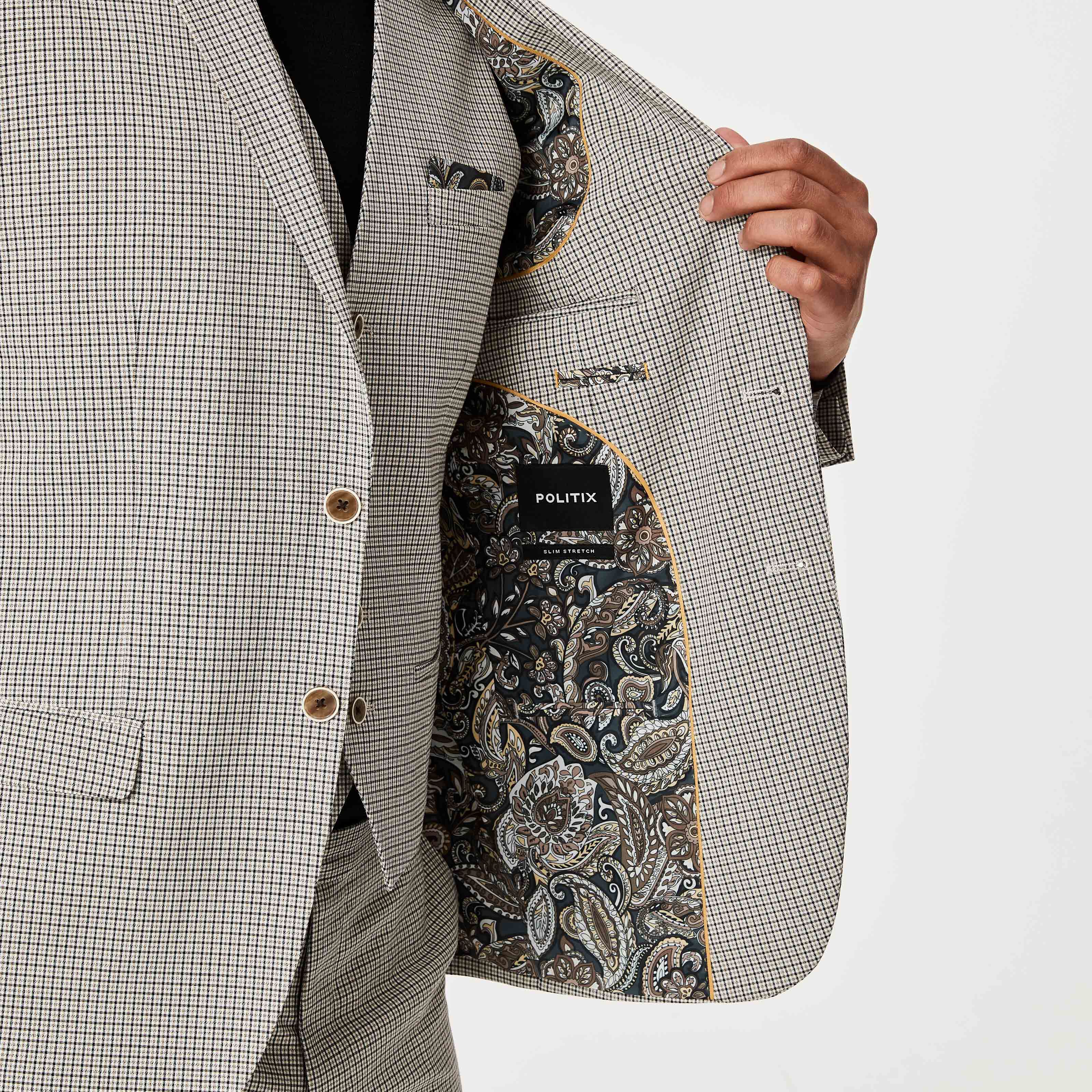 Grey cheap houndstooth jacket